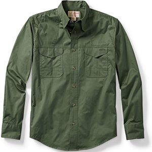 C.C. FILSON Long Sleeve Green Hunting Shirt NEW